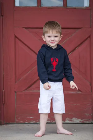 20044T-Kickin Crawfish Zip Back Navy Toddler Sweater