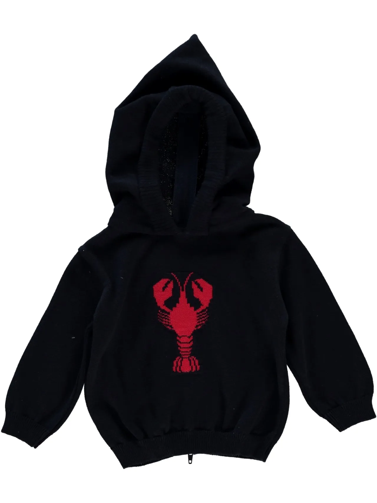 20044T-Kickin Crawfish Zip Back Navy Toddler Sweater