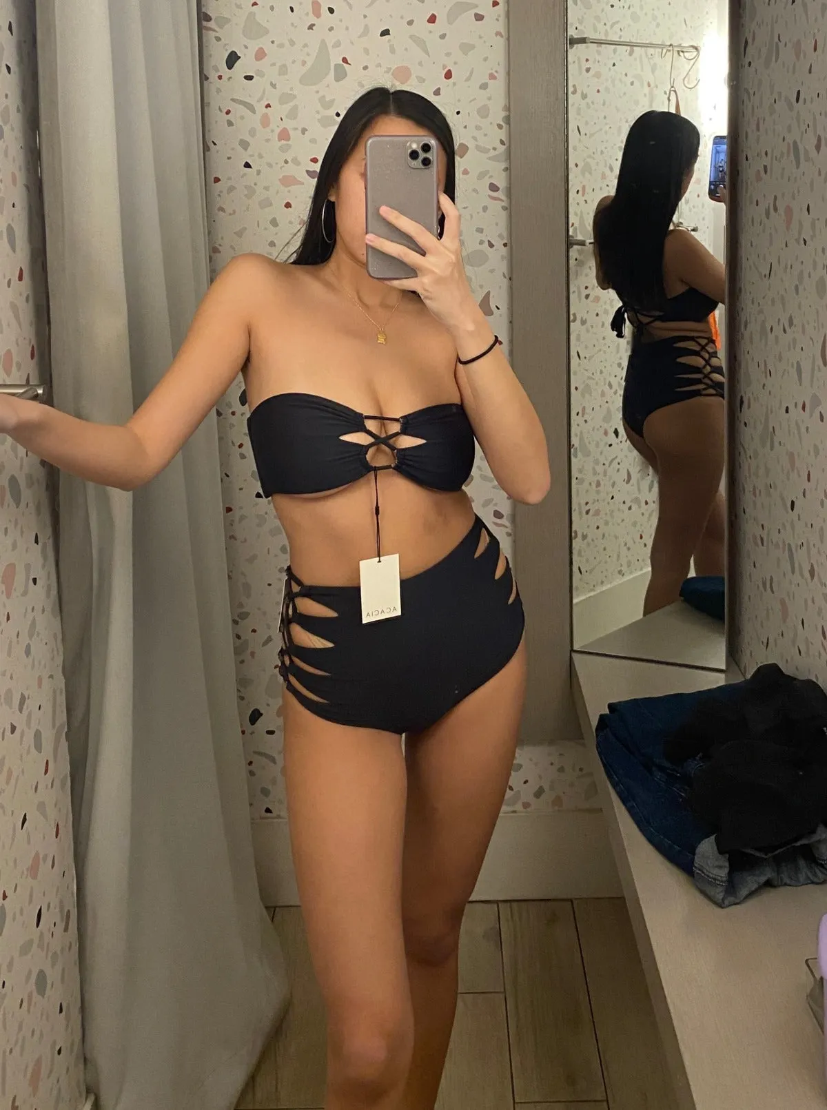 Acacia: Queens High-Waisted Bikini Bottom - XS, Last One!