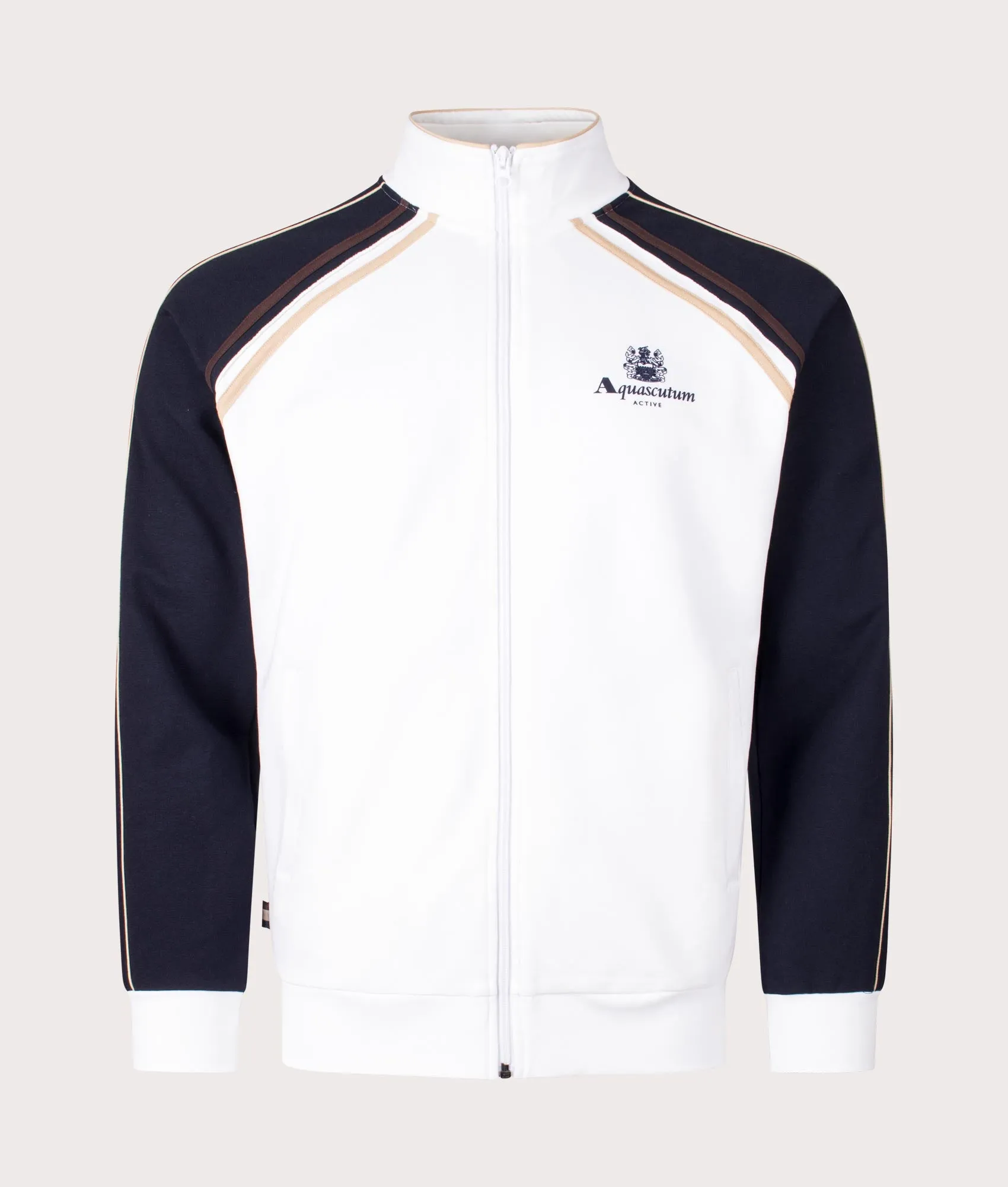 Active Scuba Stripe Mockneck Track Top