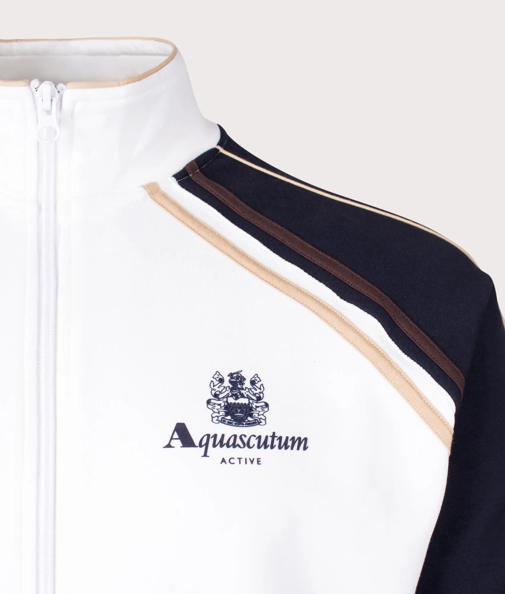 Active Scuba Stripe Mockneck Track Top
