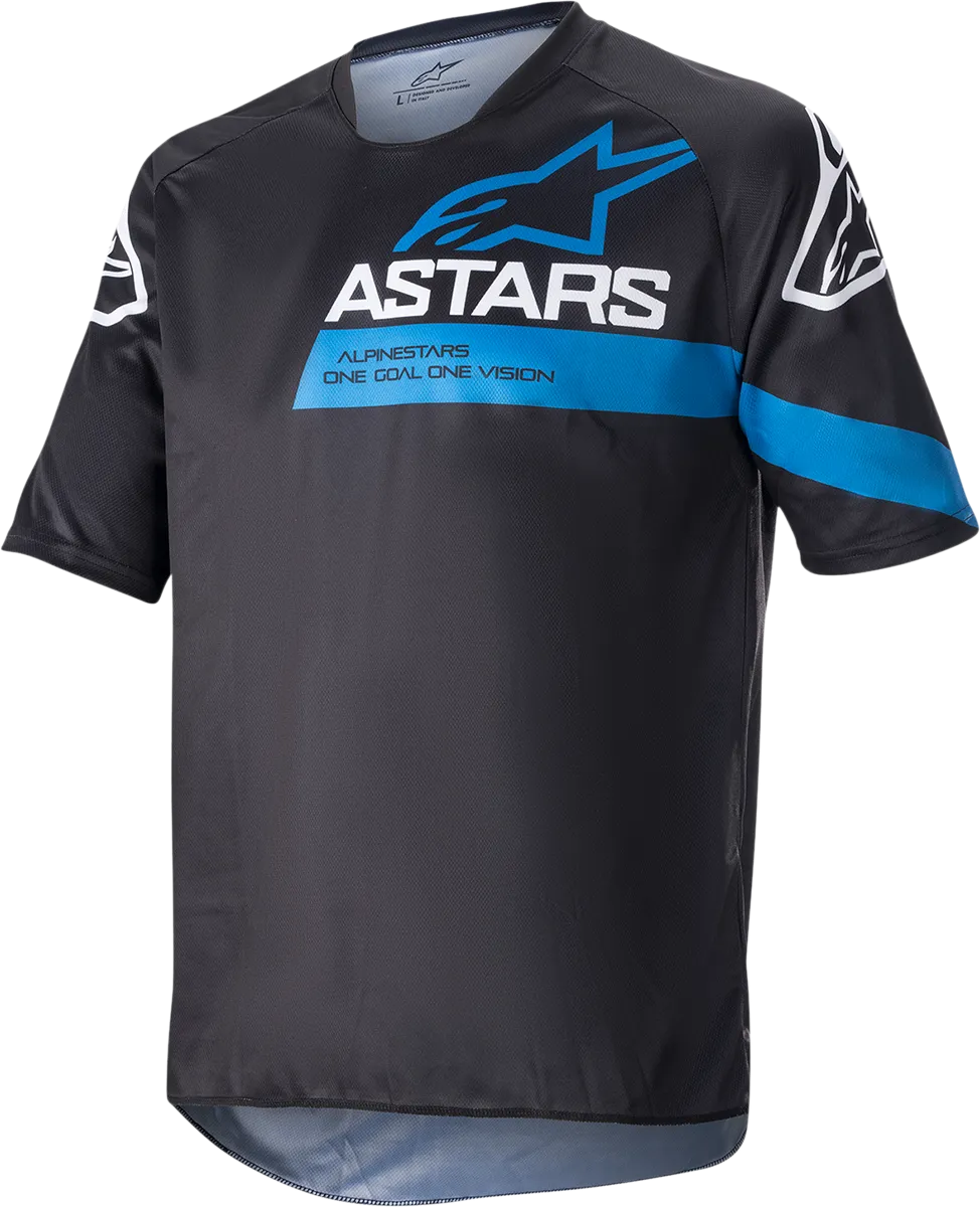 ALPINESTARS Racer V3 Jersey - Black/Bright Blue - 2XL 1762922-1078-2X