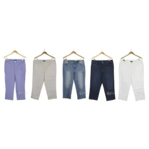 Bandolino Jeans Stretch Denim Comfort Pants Selene Capri Skinny Fit Pants A1
