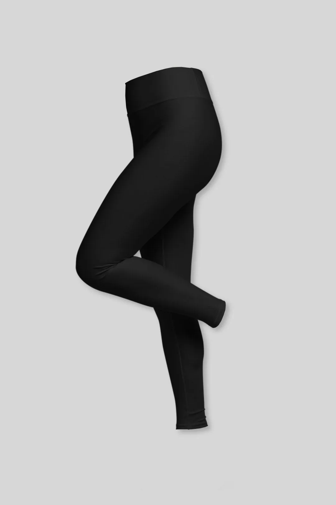 Black Slant Yoga Leggings