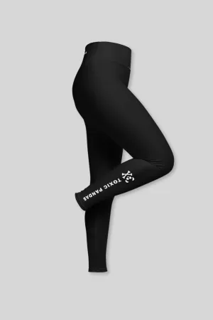 Black Slant Yoga Leggings