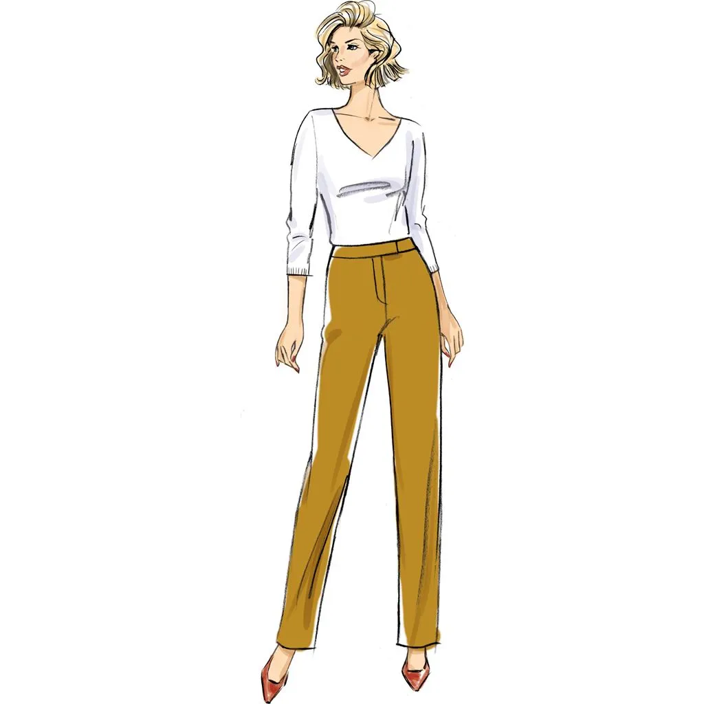 Butterick Pattern B6910 Misses' Contour Band Pants by Palmer / Pletsch