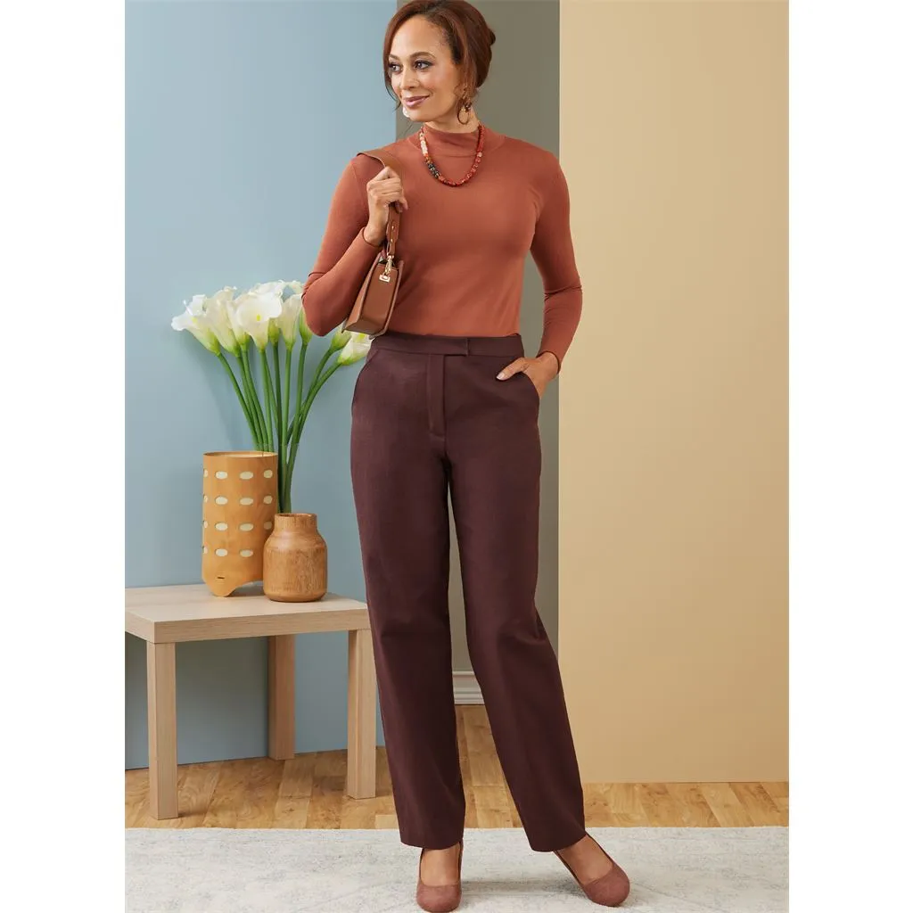Butterick Pattern B6910 Misses' Contour Band Pants by Palmer / Pletsch