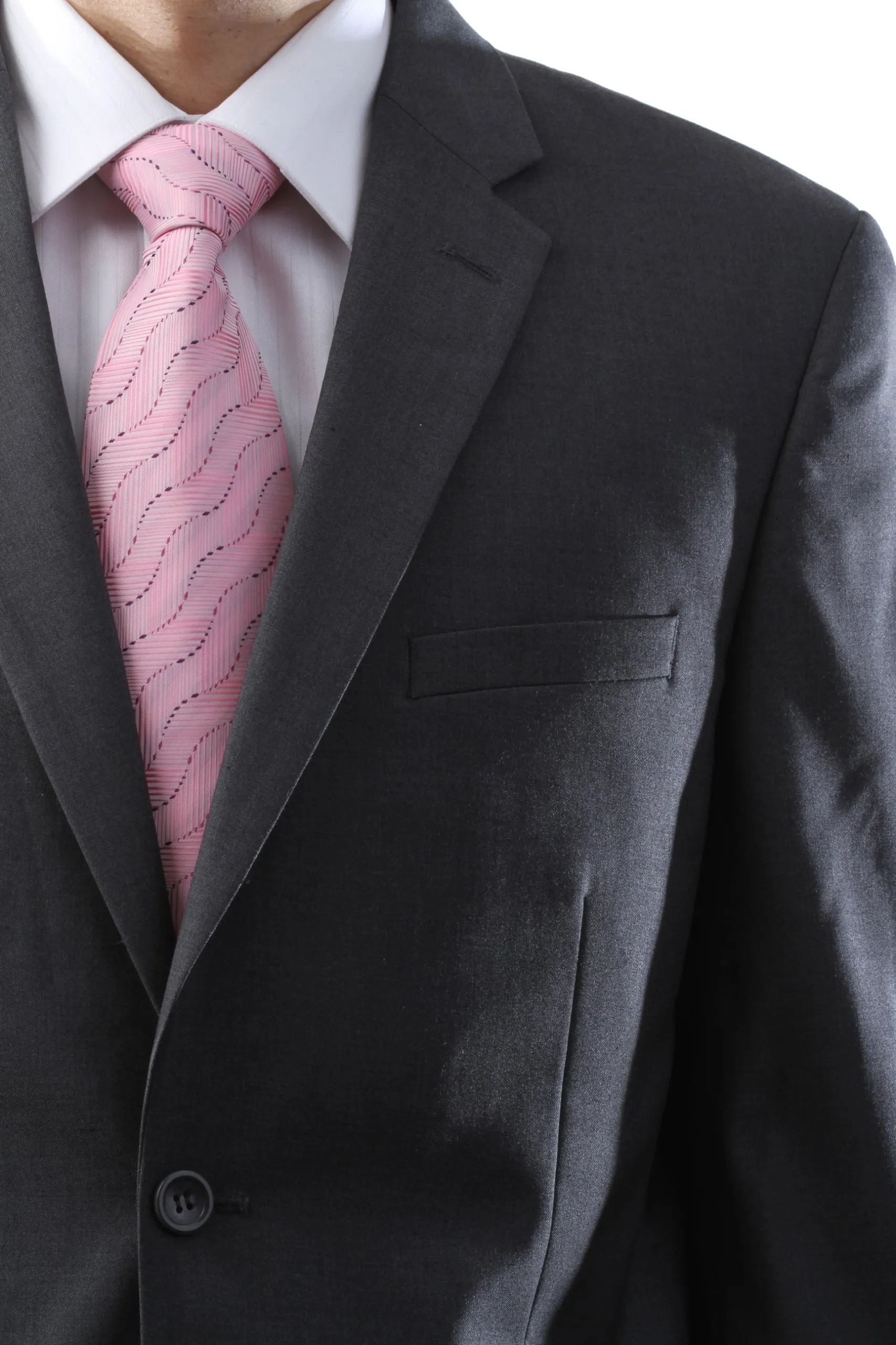 Caravelli Men's Super 150's Poly/Viscose Wool Feel Single Breasted 2 Button Regular Fit 2pc Suit Style S600512N in Grey Color (free shipping)