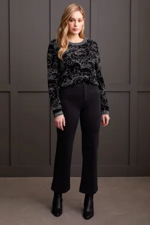 Comfort Stretch Fly Front Wide Leg Pants