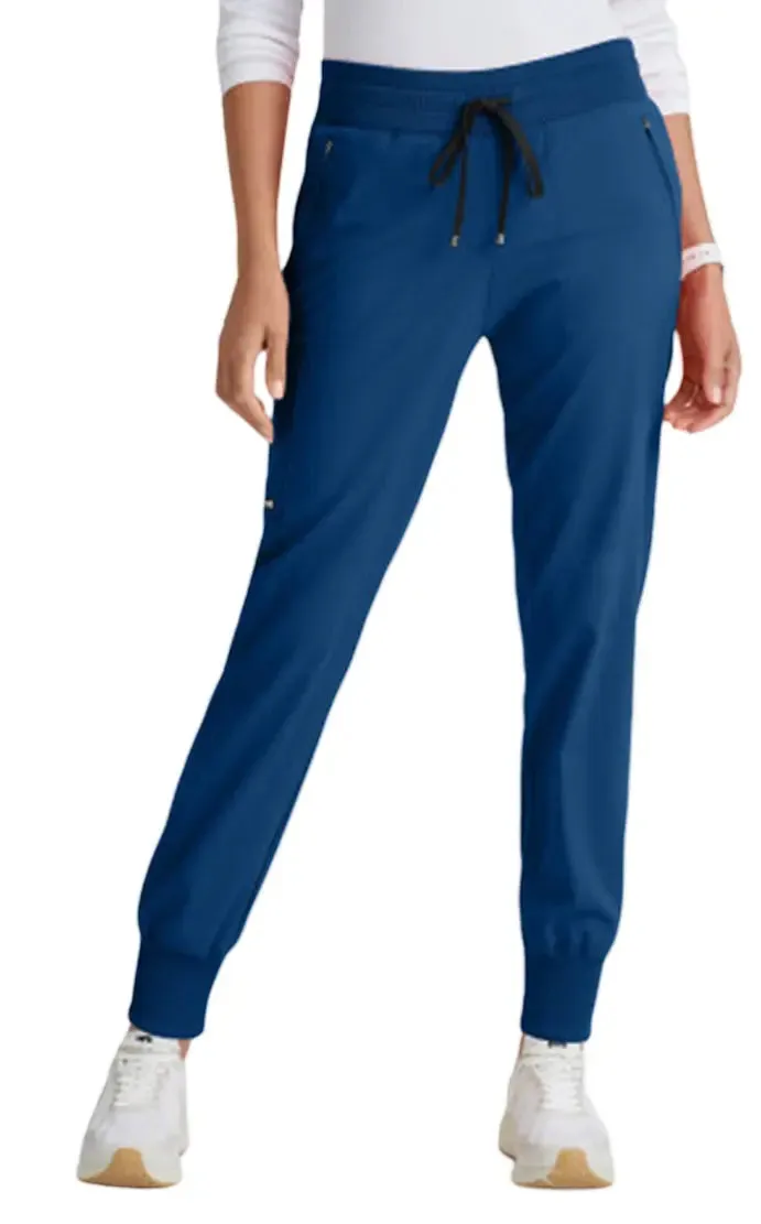 Grey's Anatomy Stretch™ by Barco Eden 5-Pocket Mid Rise Jogger Scrub Pant-Tall/Plus