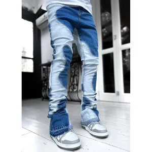 Guapi Vintage Blue Wavy Denim