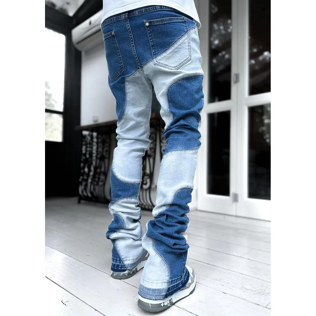 Guapi Vintage Blue Wavy Denim