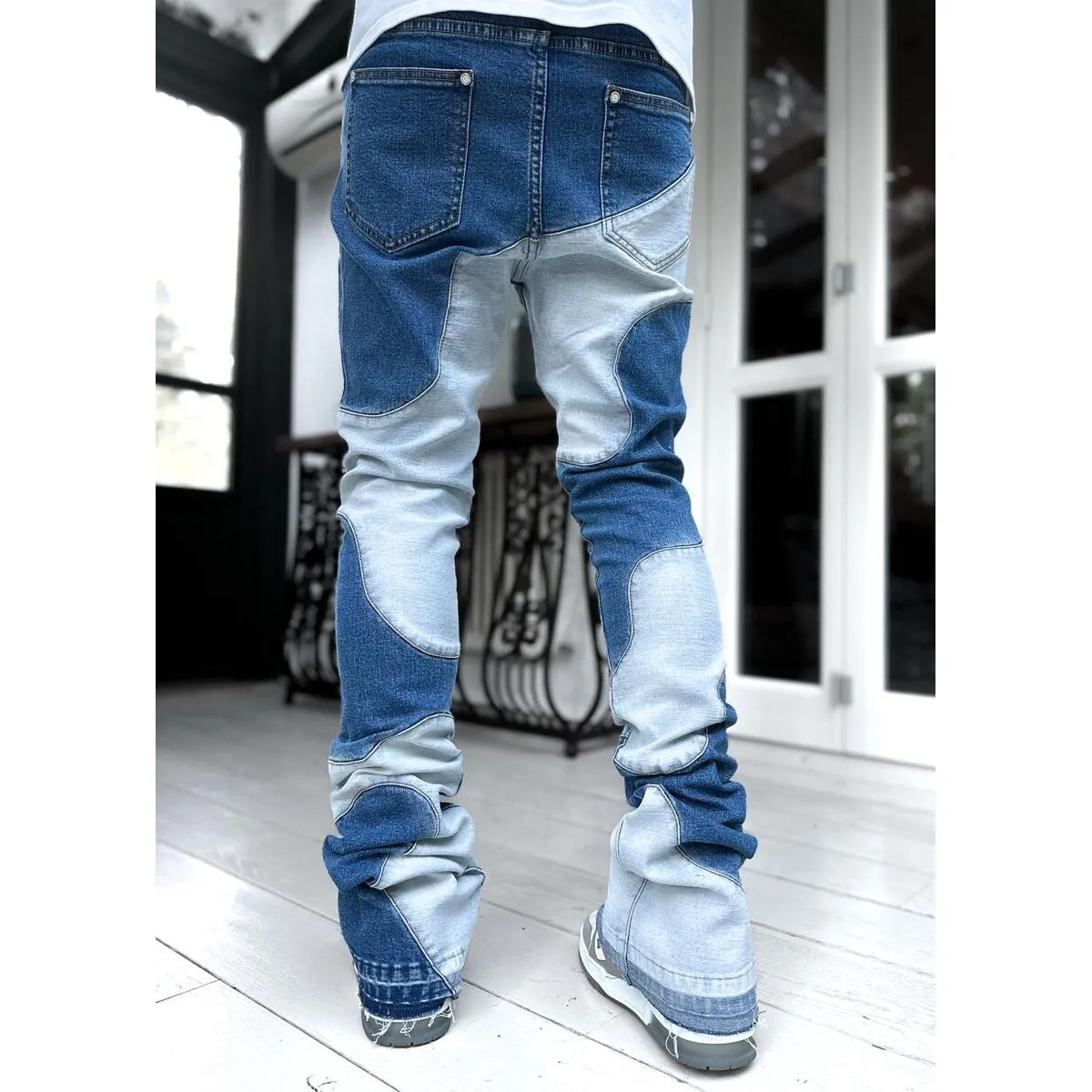 Guapi Vintage Blue Wavy Denim