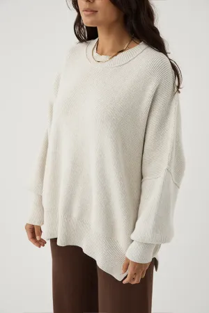 Harper Organic Knit Sweater - Grey Marle