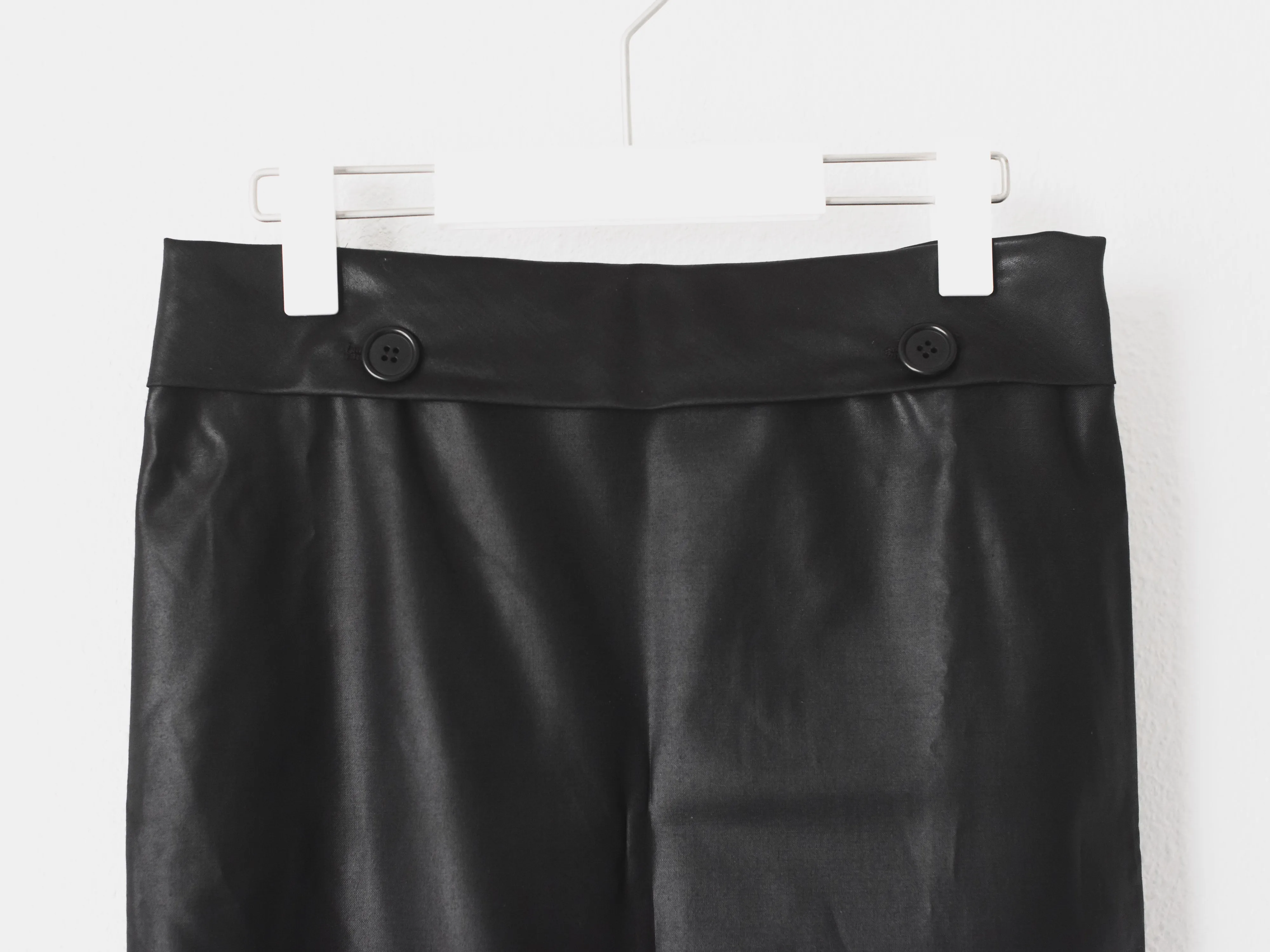 Helmut Lang SS05 Liquid Resin Coated Wool Suit & Skirt