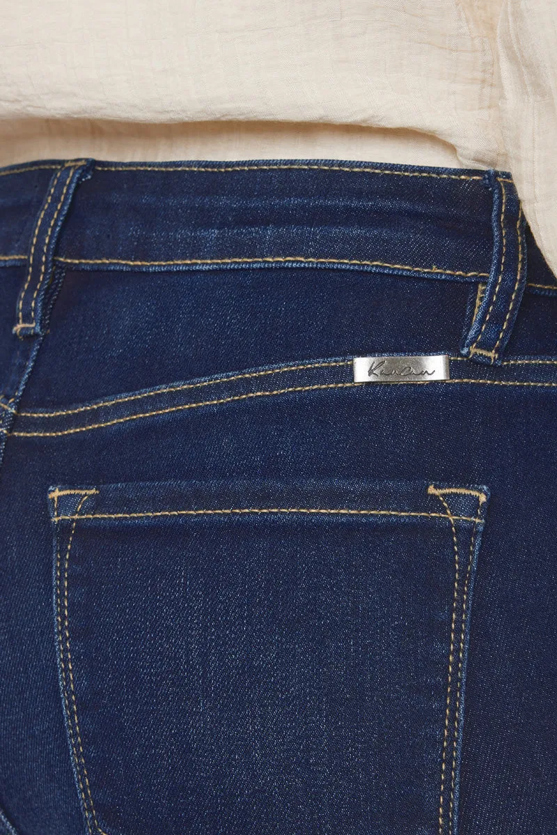 Kancan - Women's High Rise Hem Detail Skinny Jeans - KC7267