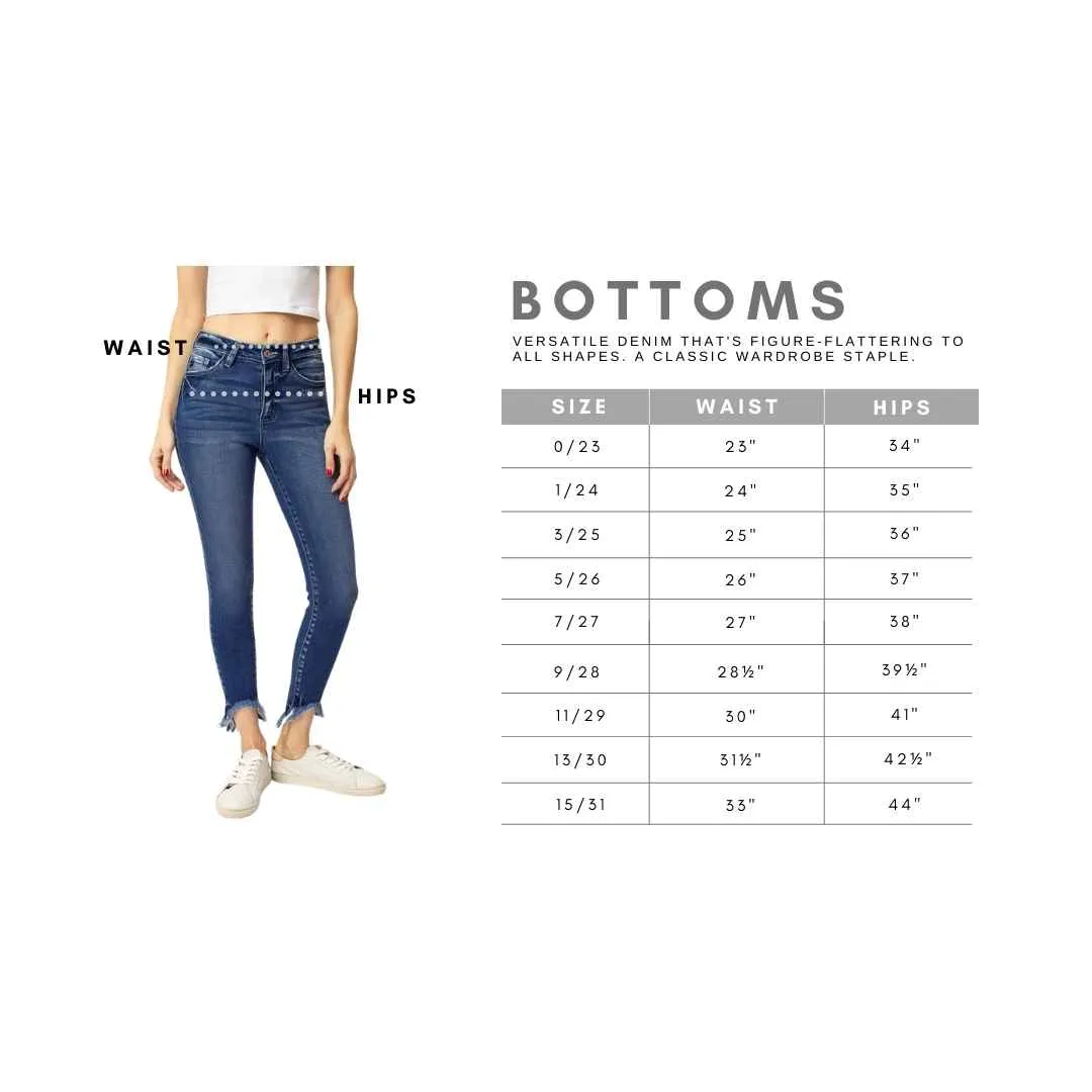 Kancan - Women's Super High Rise Distressed Ankle Skinny Jeans-kc8567 ST