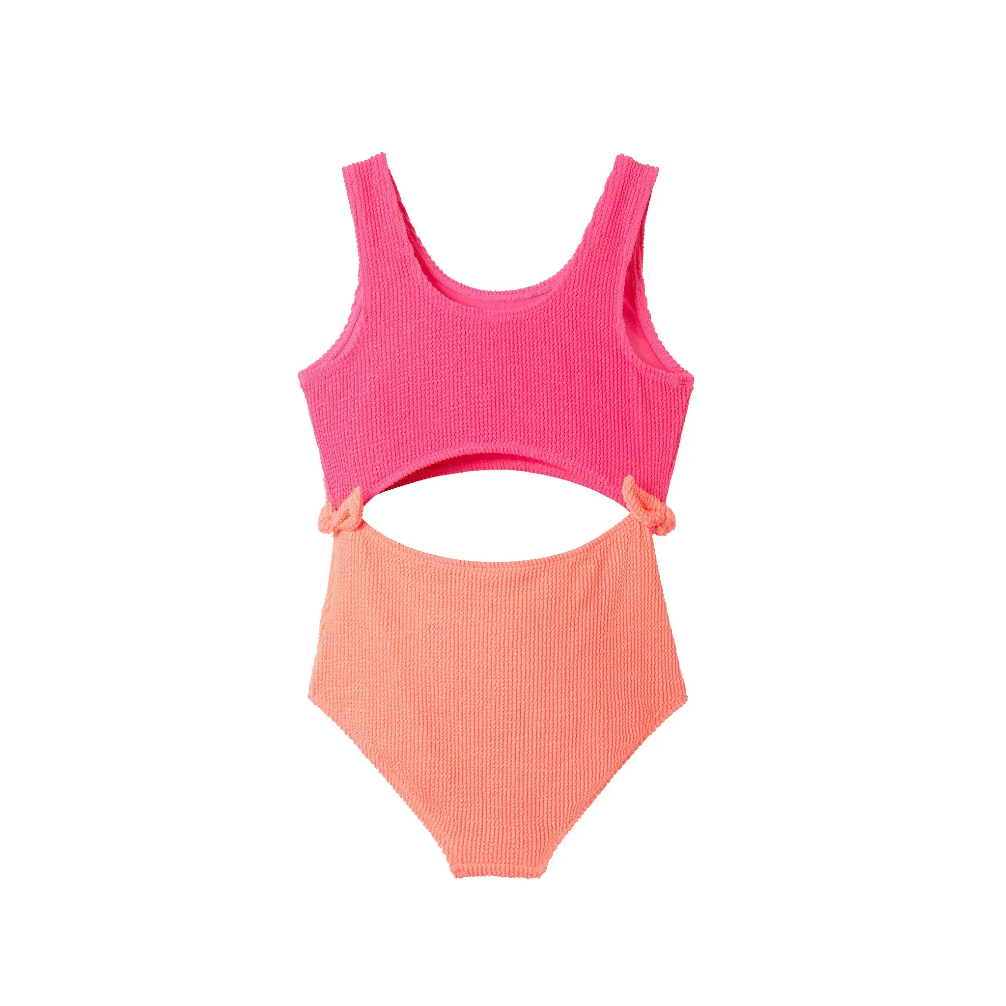 Kids (7-16) One Piece Swim Suit | Hot Pink
