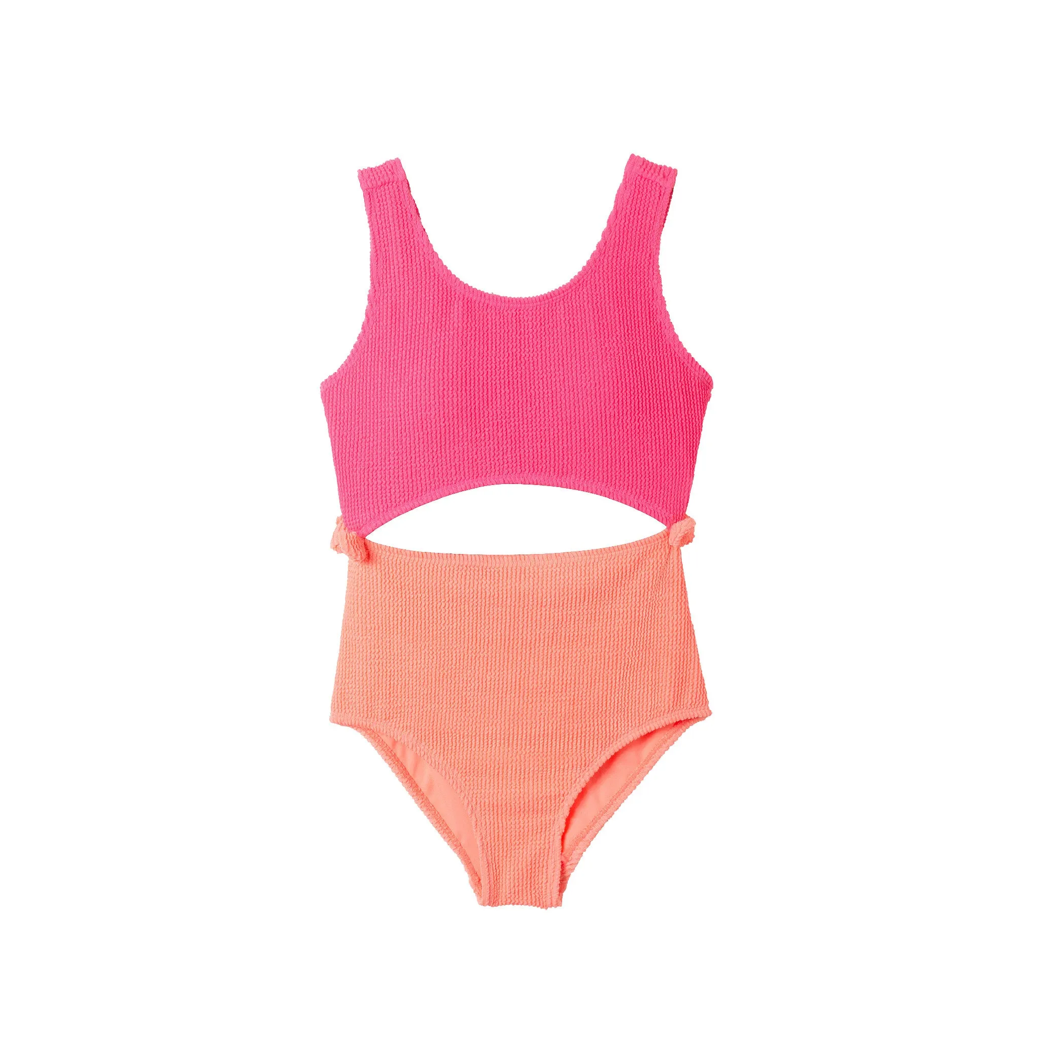 Kids (7-16) One Piece Swim Suit | Hot Pink