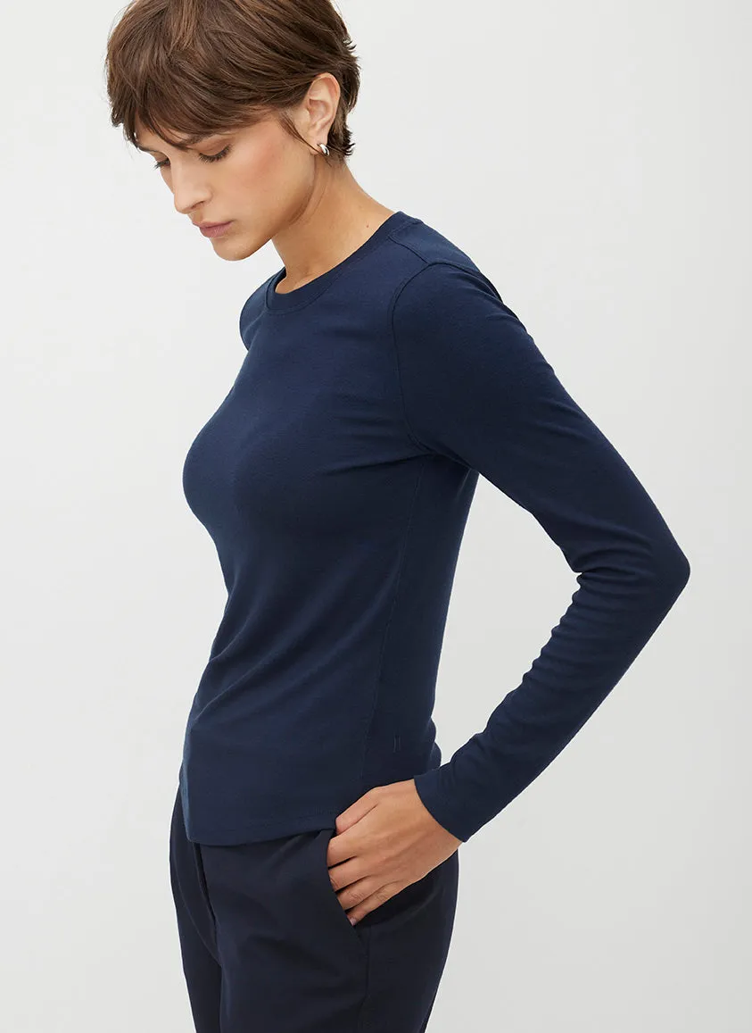 Kit Long Sleeve Crewneck Tee