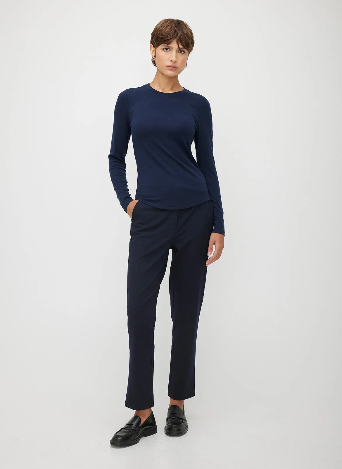 Kit Long Sleeve Crewneck Tee