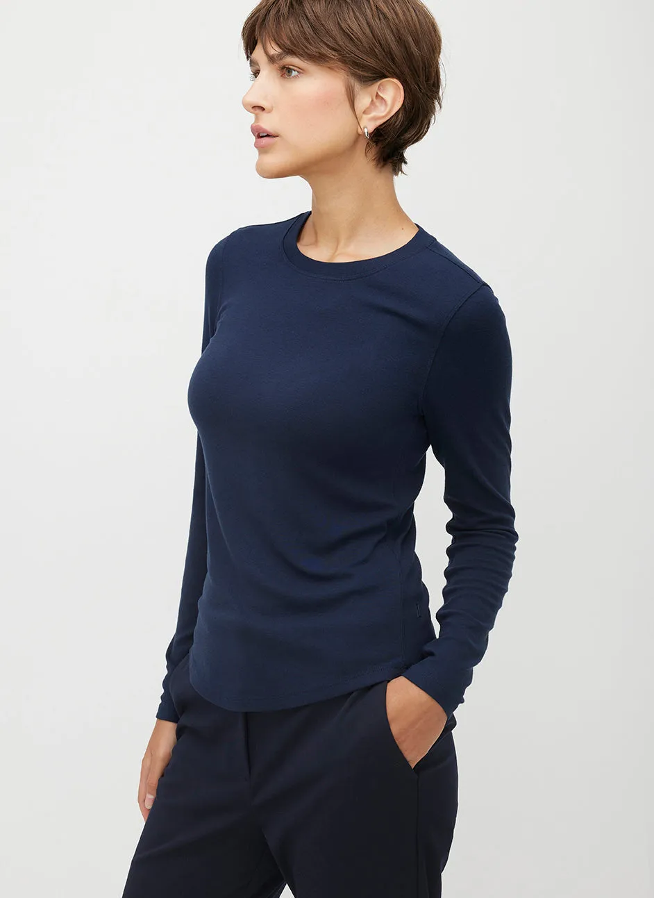 Kit Long Sleeve Crewneck Tee
