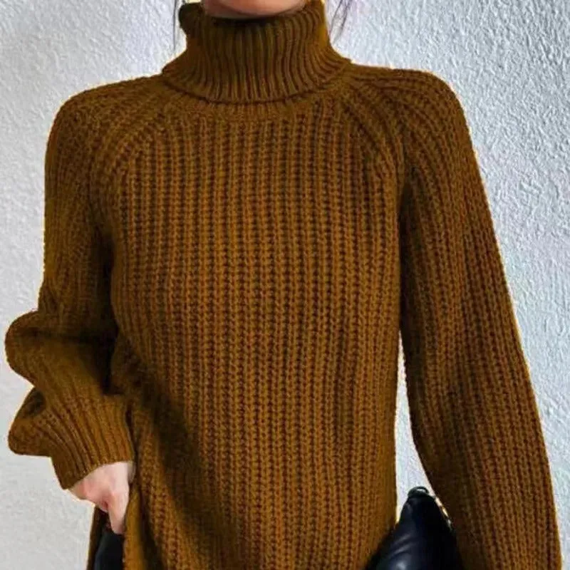Knitted Women's Long Sleeve Sweaters