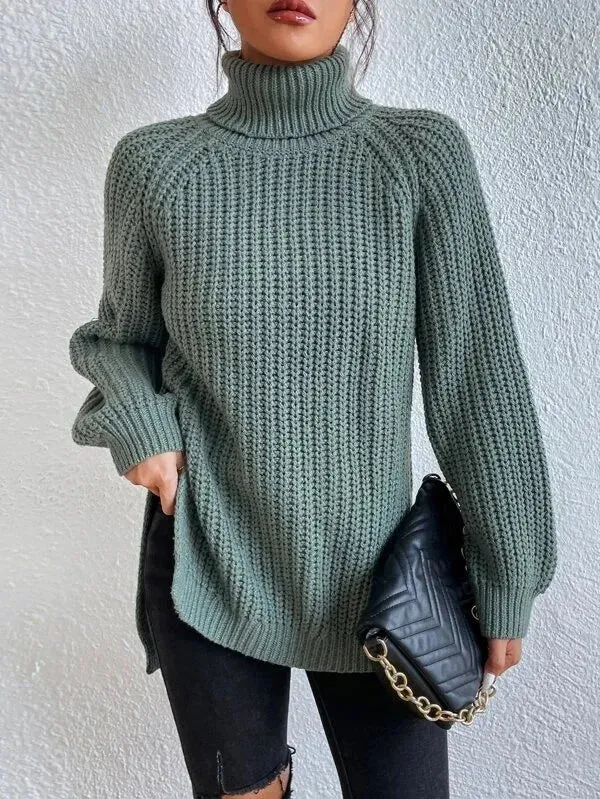 Knitted Women's Long Sleeve Sweaters