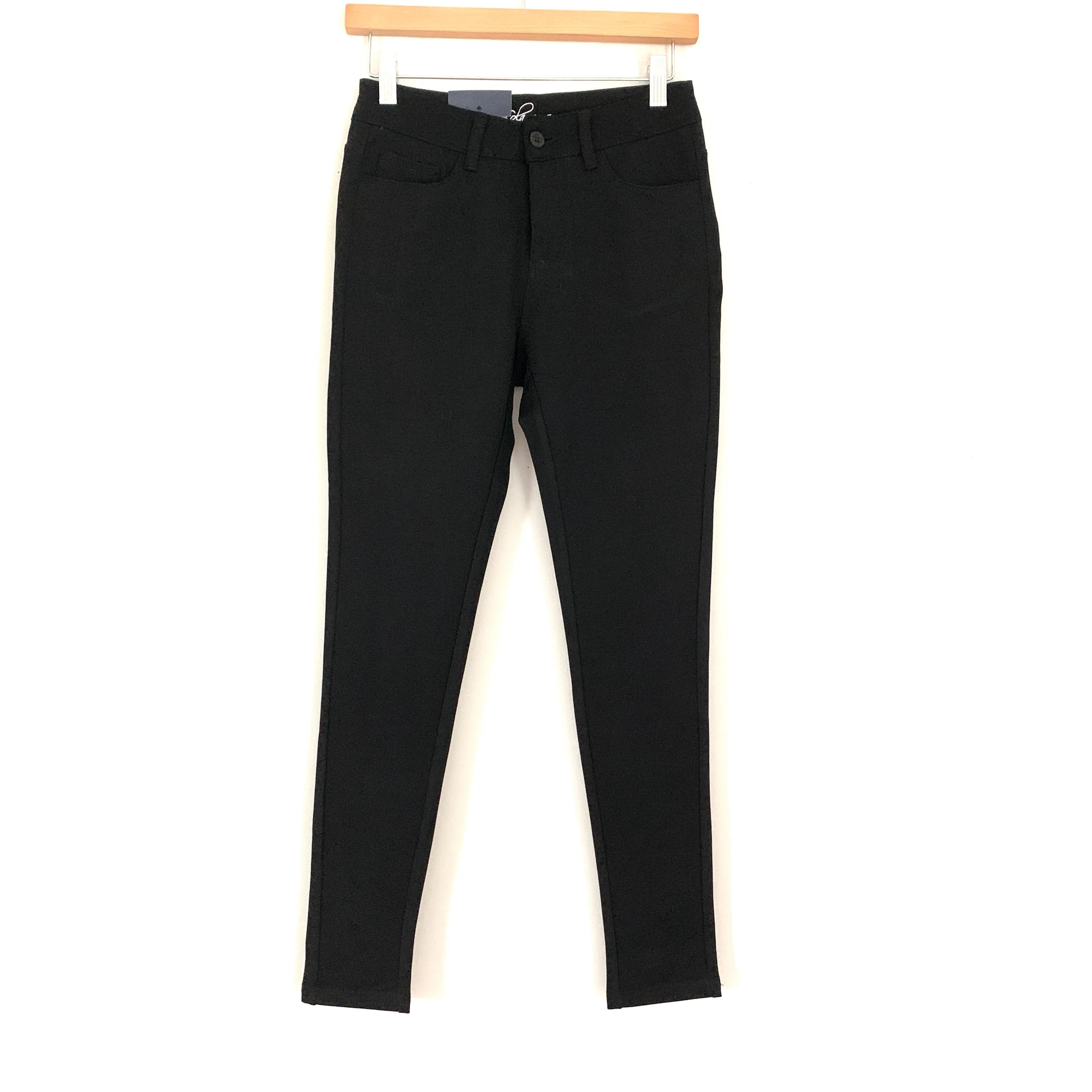 Lola Jeans Claire Black High Rise Ankle Stretch Comfort Pants NWT- Size XS (Inseam 26.5")
