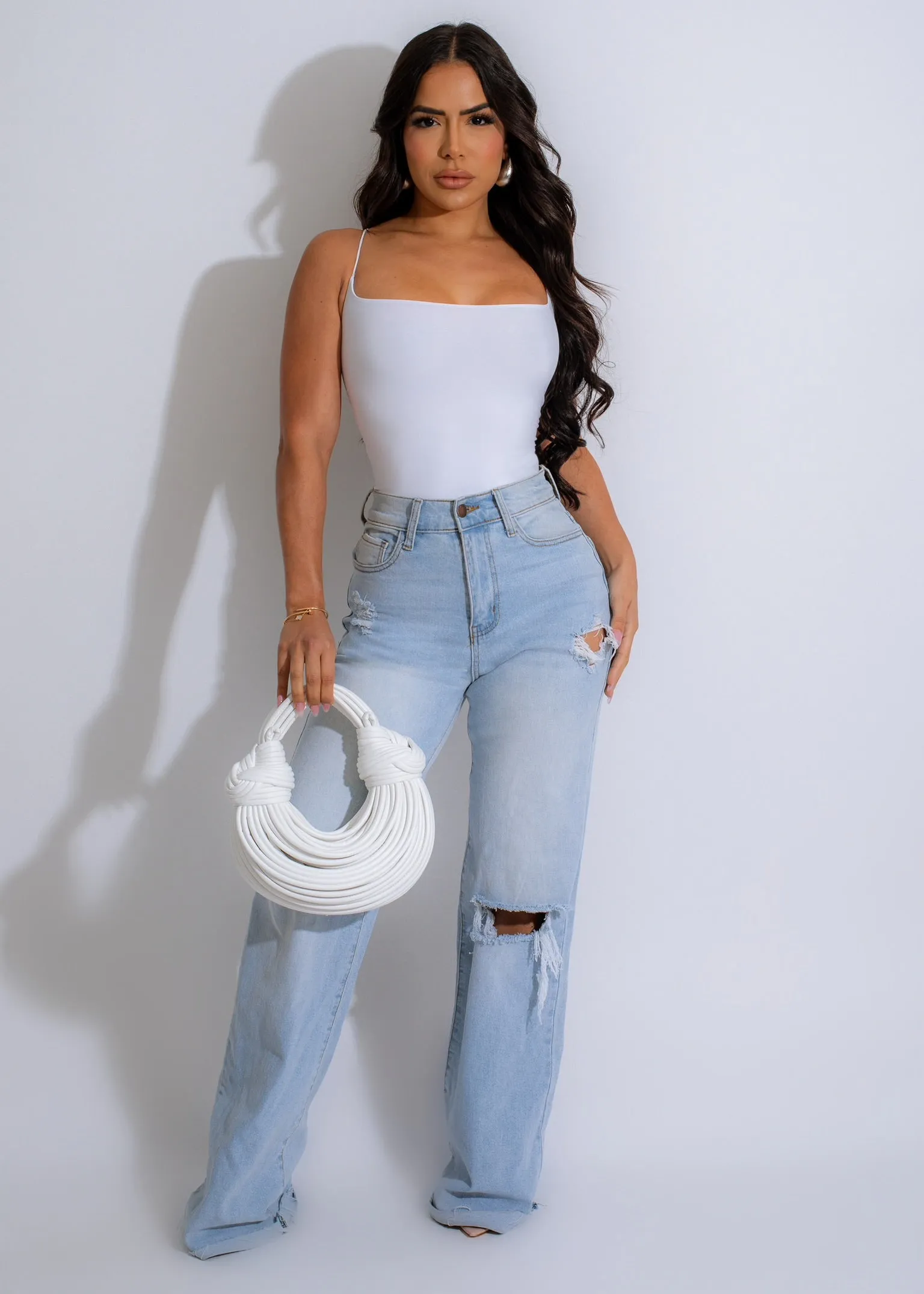 Looking For Love Bodysuit White