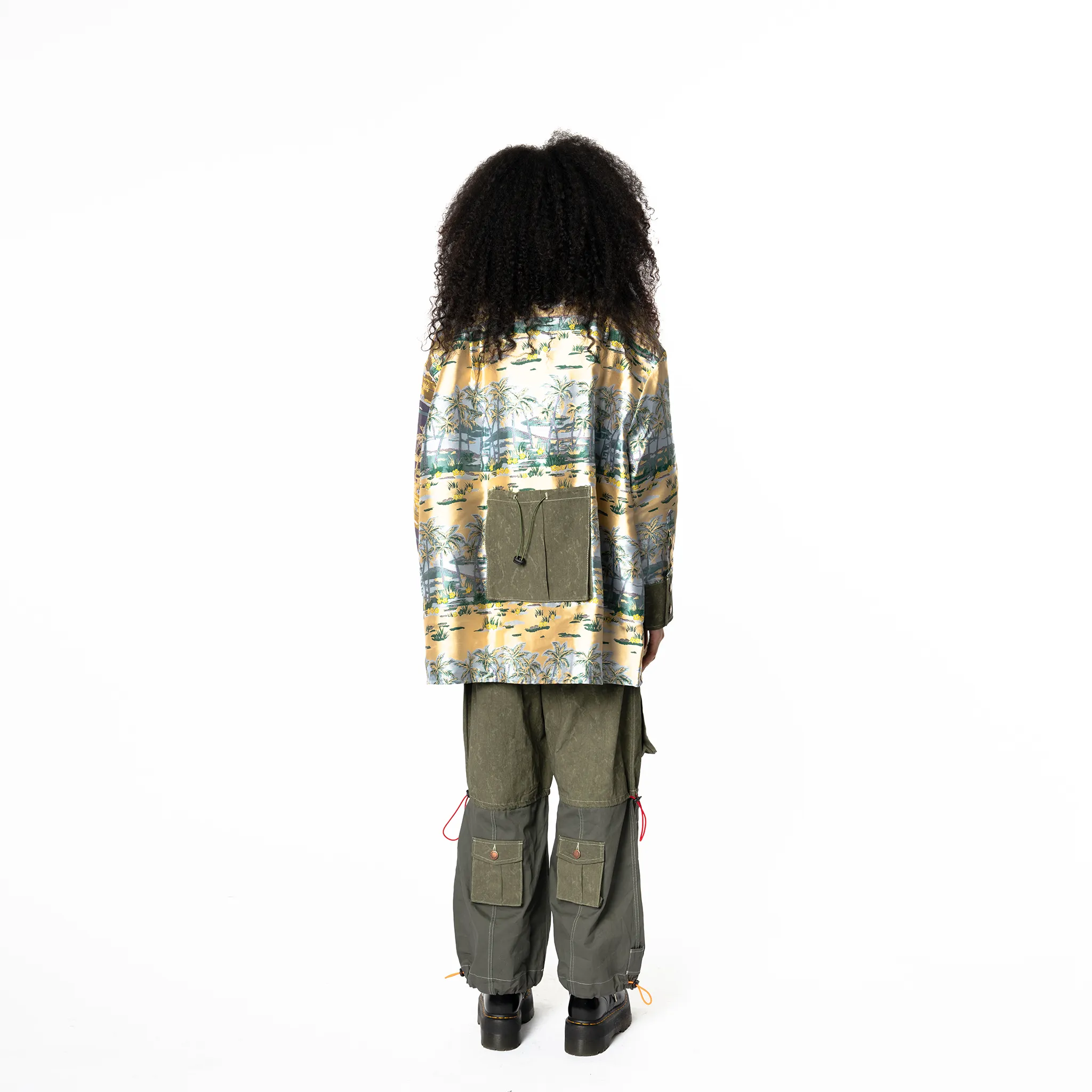 Loose Fit Overshirt - Contrasting Vintage Tropical