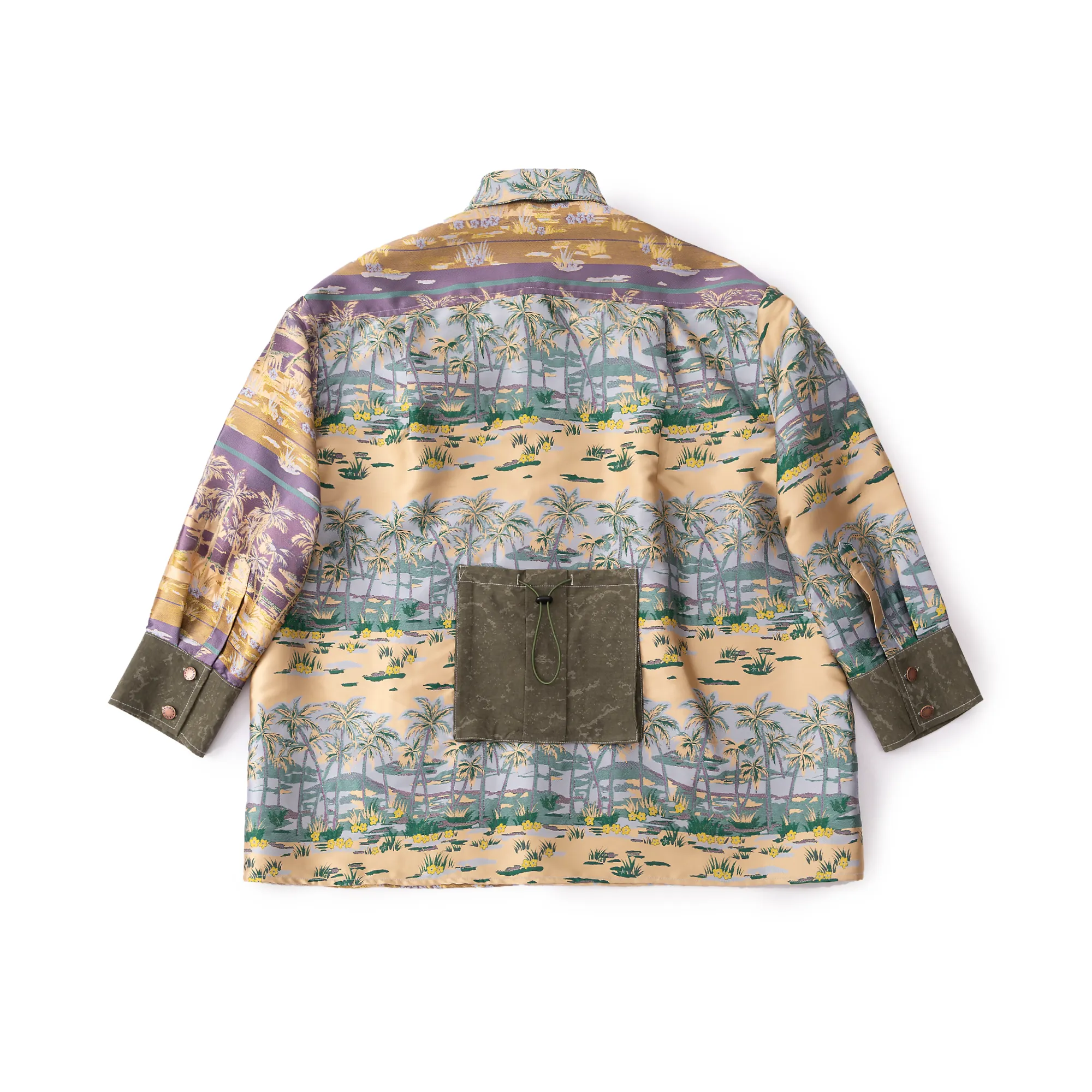 Loose Fit Overshirt - Contrasting Vintage Tropical