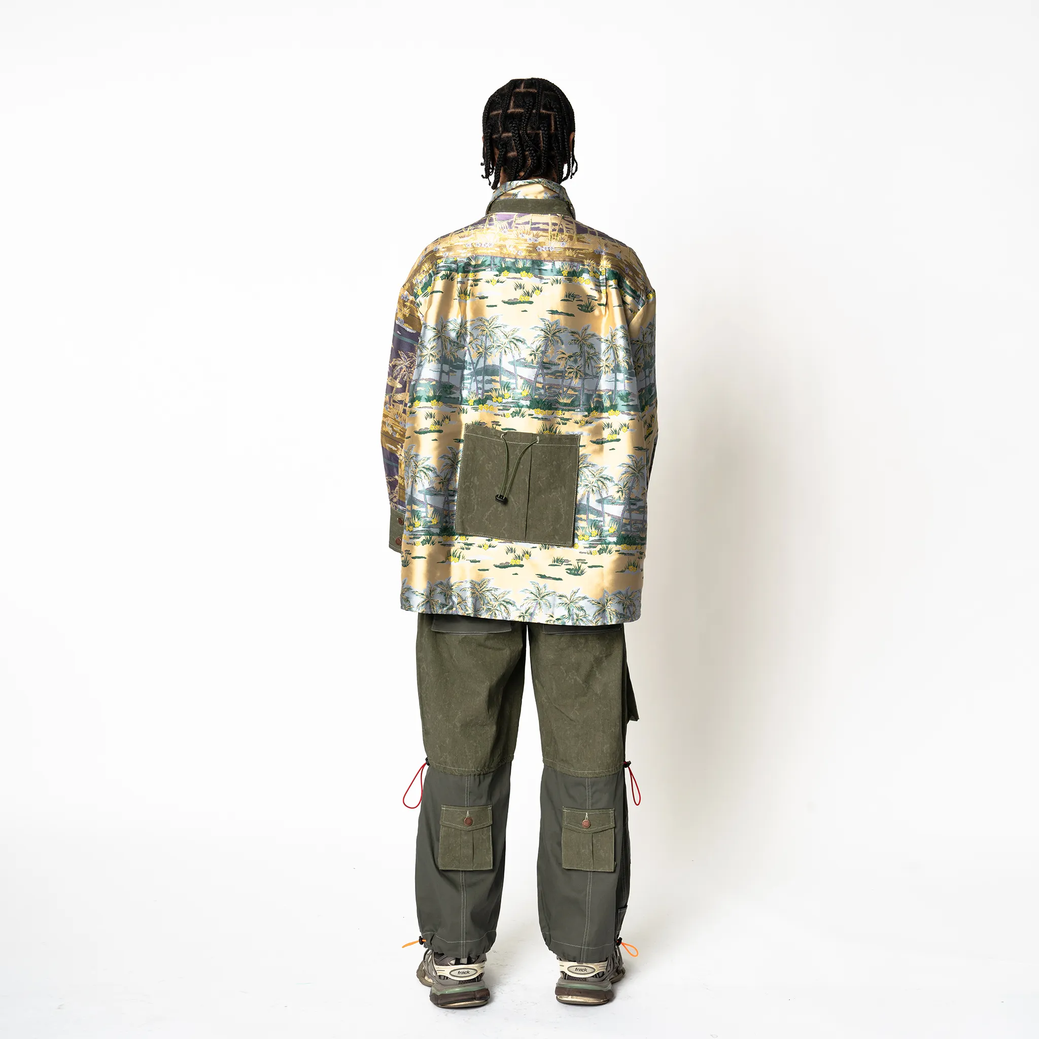 Loose Fit Overshirt - Contrasting Vintage Tropical