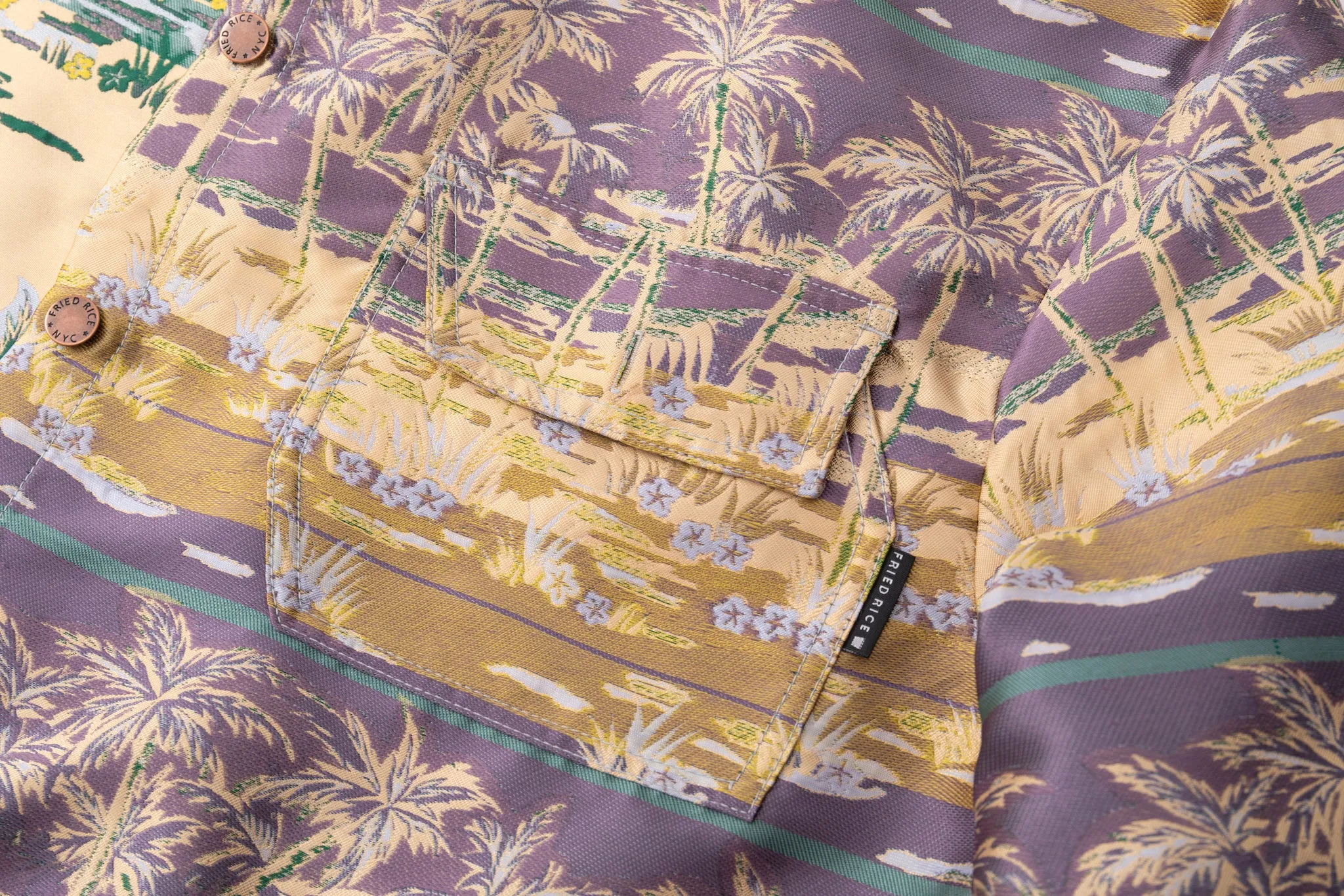 Loose Fit Overshirt - Contrasting Vintage Tropical