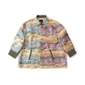 Loose Fit Overshirt - Contrasting Vintage Tropical
