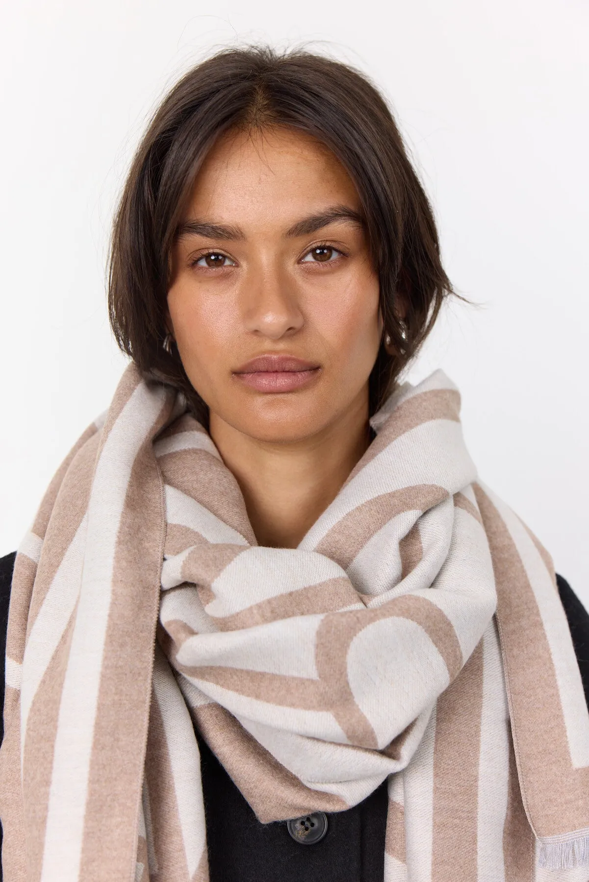 LR-HARTLEY 1 Scarf Brown