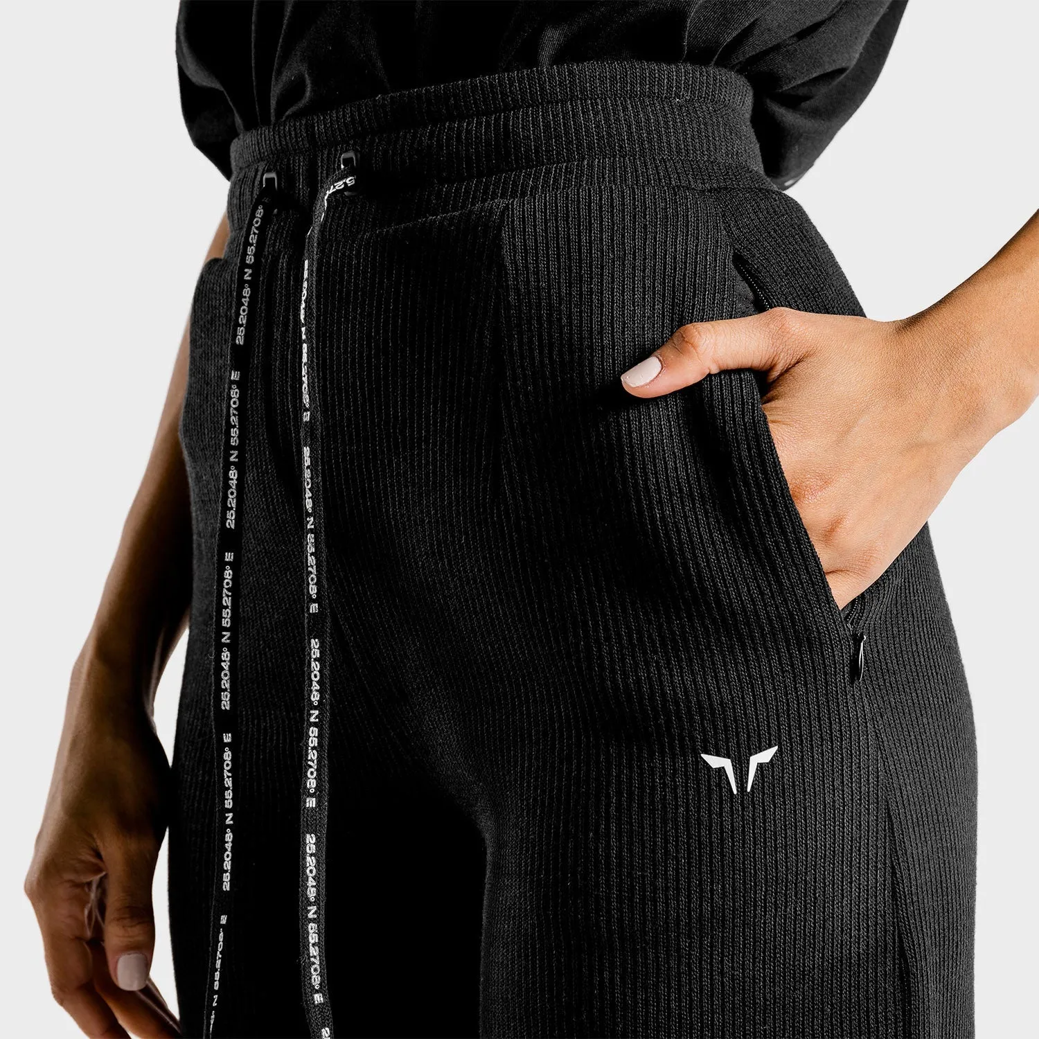 Luxe Wide Leg Pants - Onyx