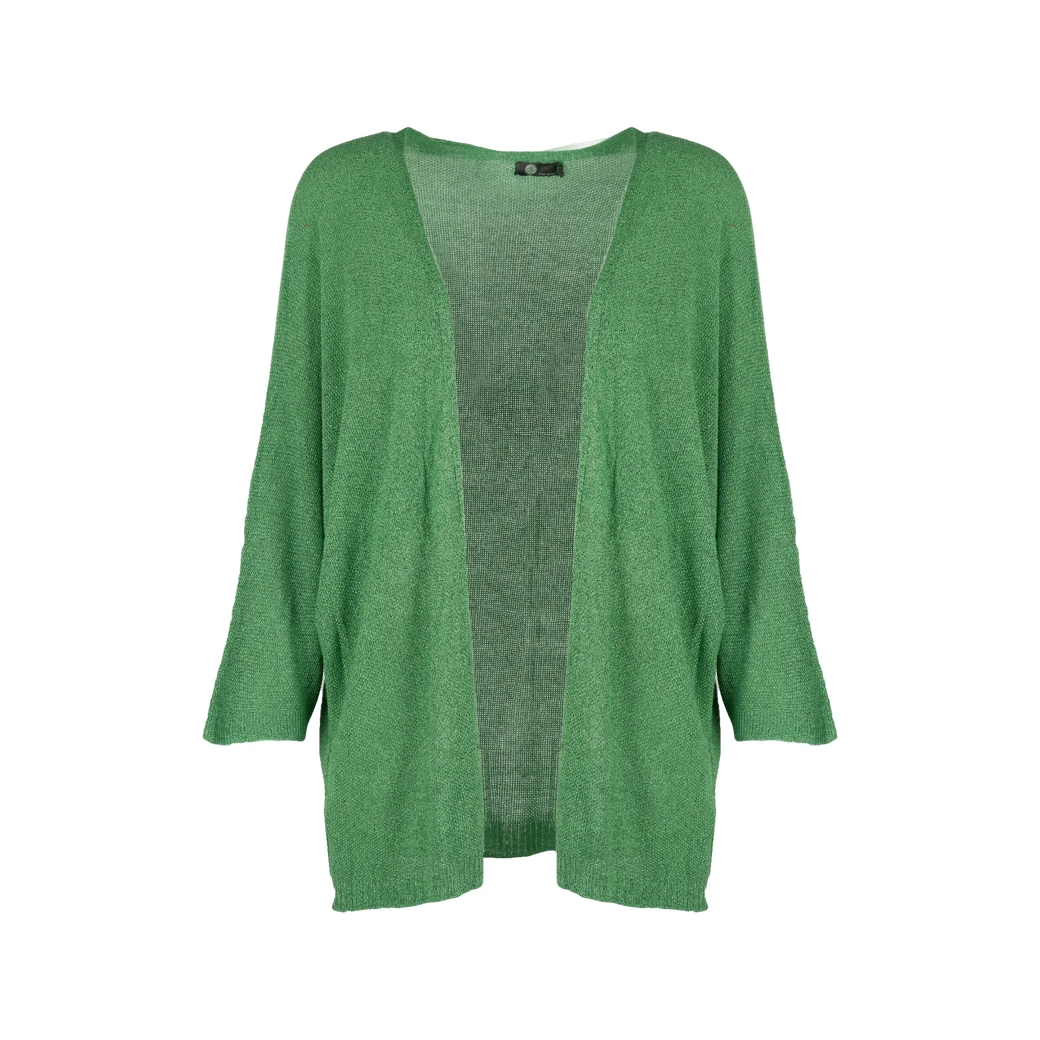 M Made in Italy  Women's Knitted Three-Quarter Sleeve Cardigan