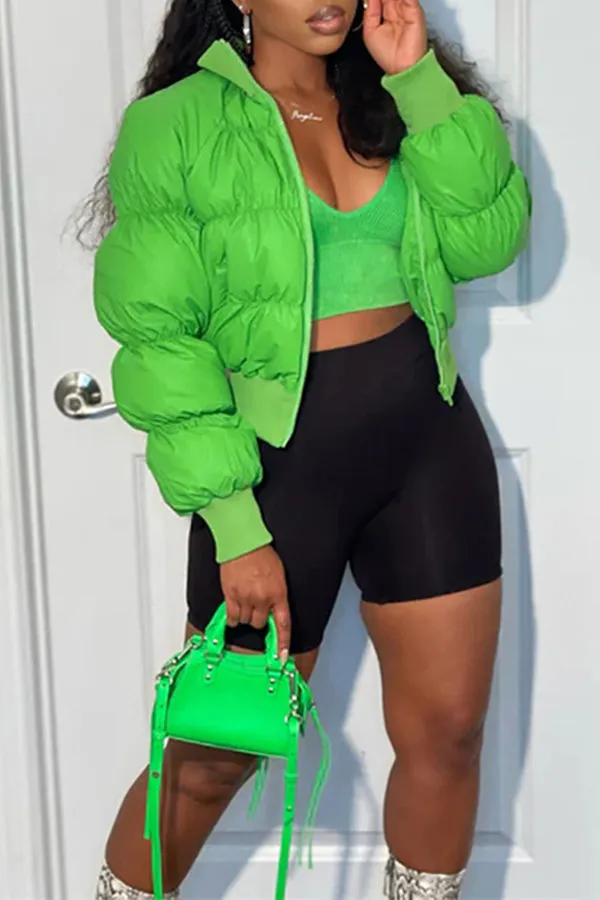 MB FASHION Chic Quilted Puffer Jacket 1539AT
