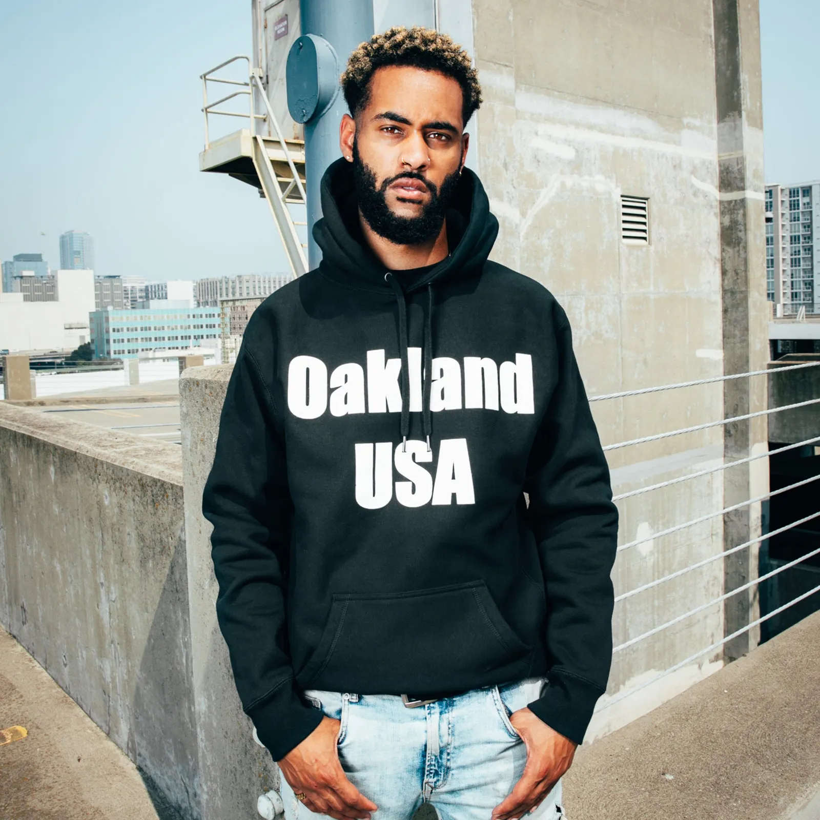 Oakland USA by DopeOnly Heavyweight Hoodie