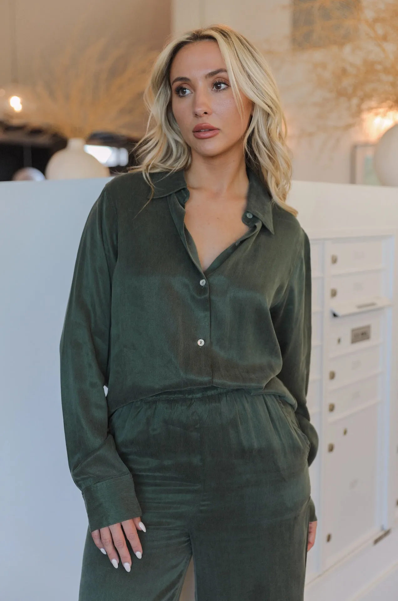 Olive Oasis Pants Set