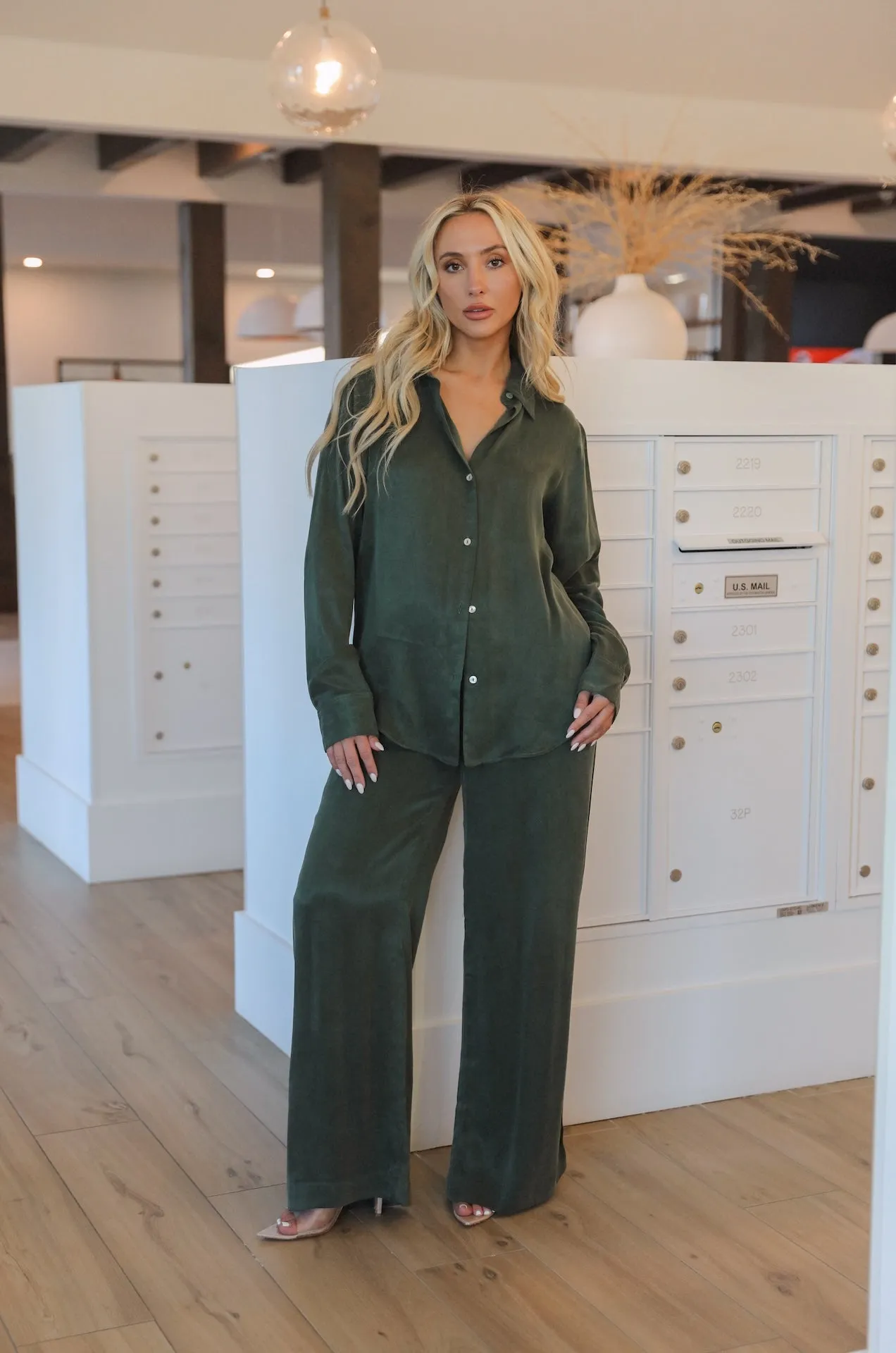 Olive Oasis Pants Set