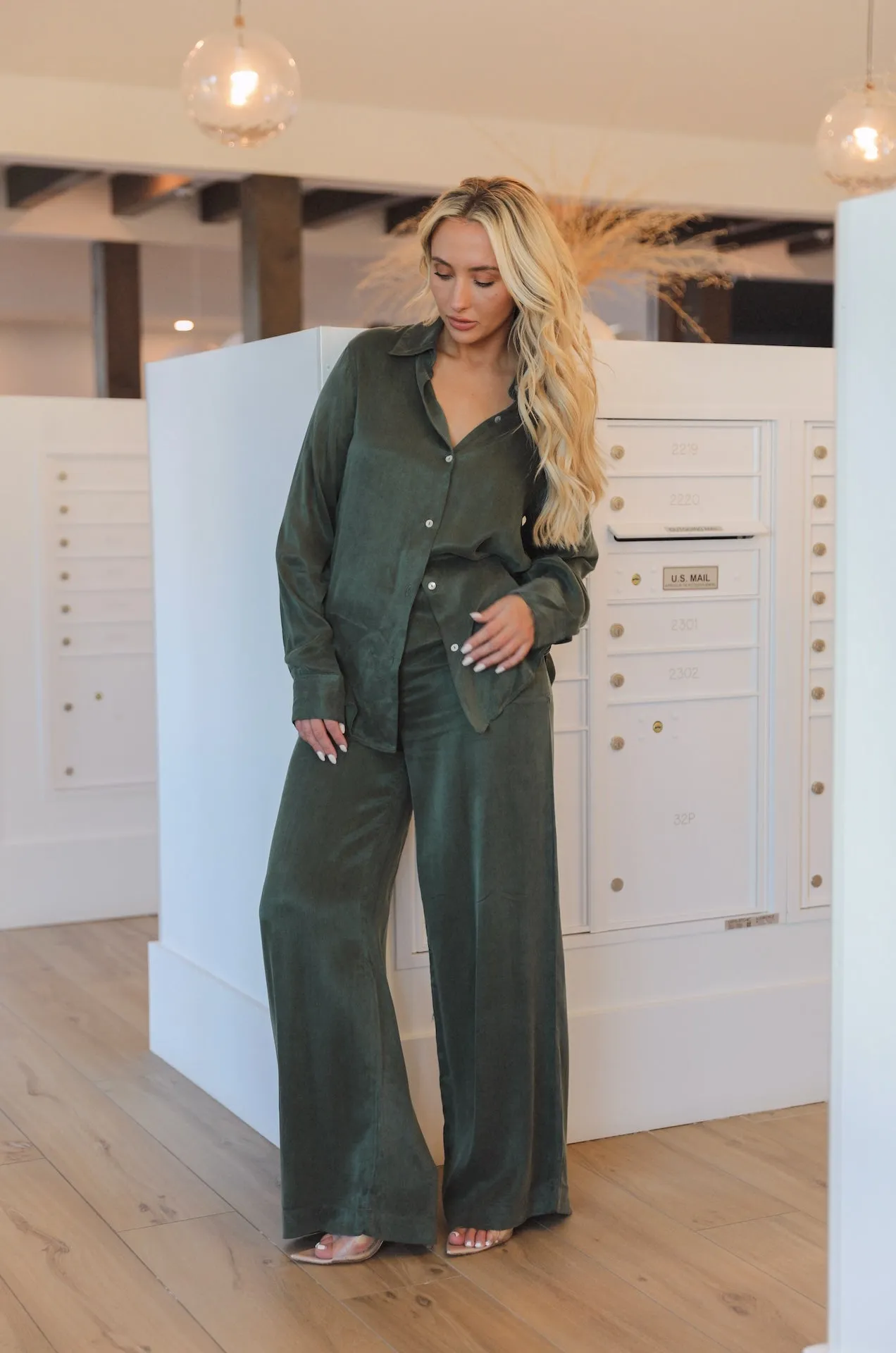 Olive Oasis Pants Set