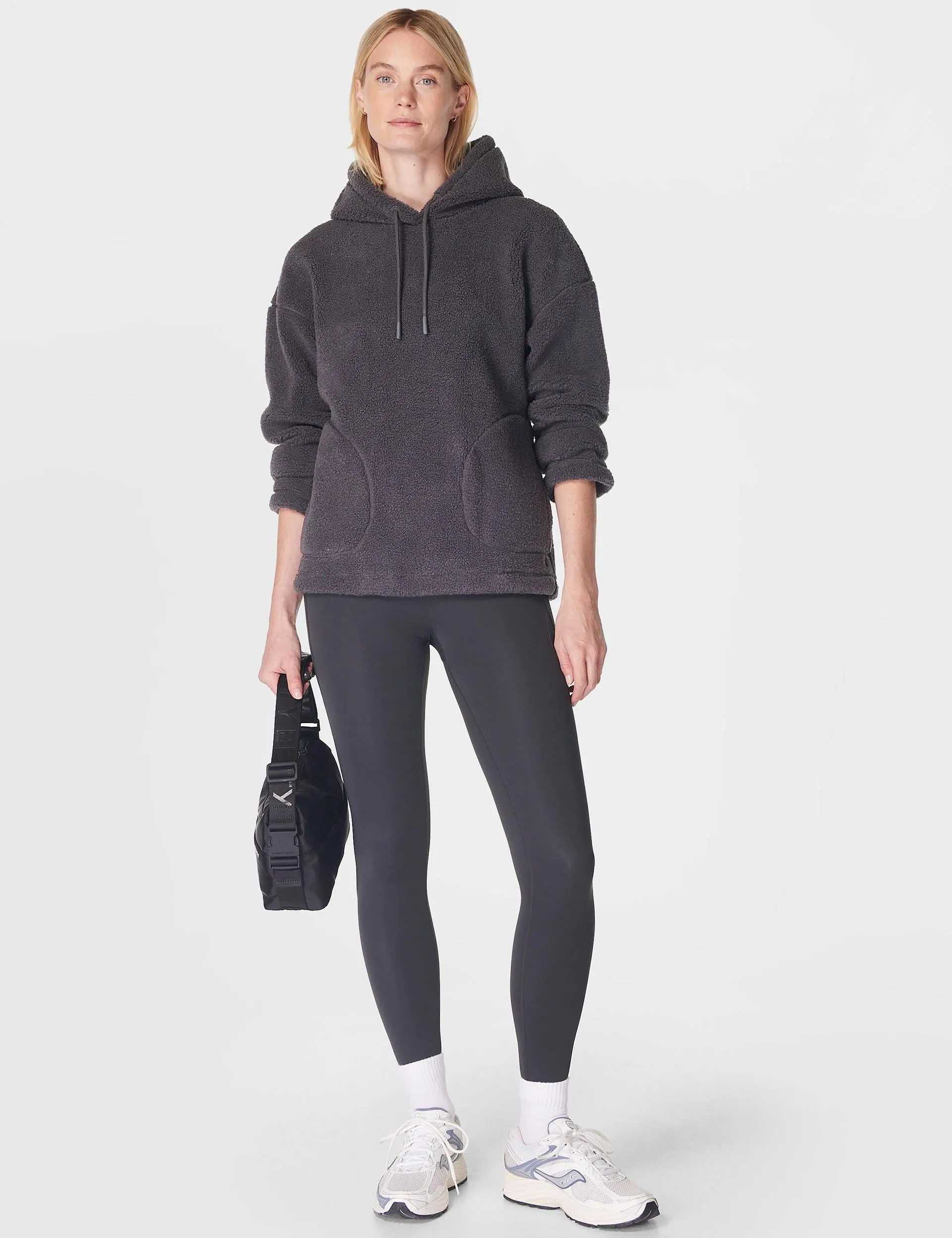 Plush Textured Hoody - Urban Grey