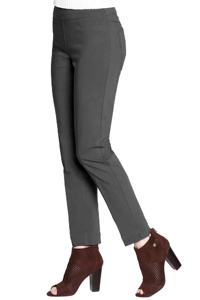 Pull On Ankle Pants W/ Front Pockets