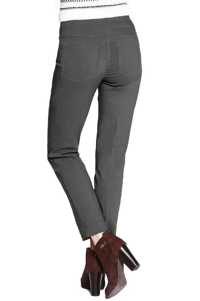 Pull On Ankle Pants W/ Front Pockets