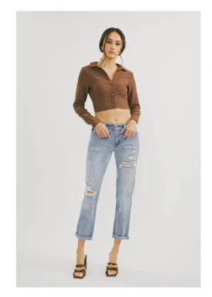 Rae Mid Rise Boyfriend Fit