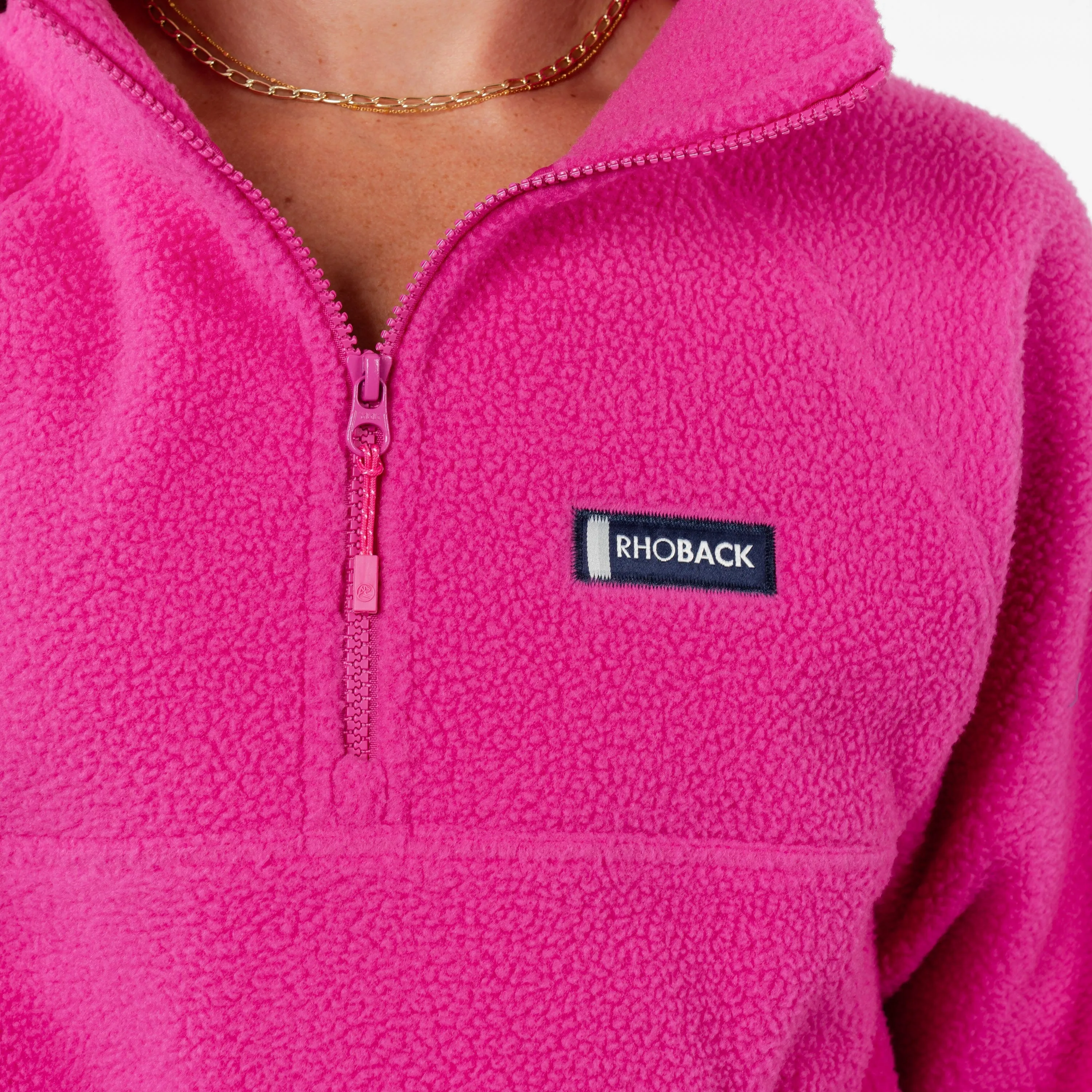 Rivanna Fleece Pullover | Solid - Exuberant Pink
