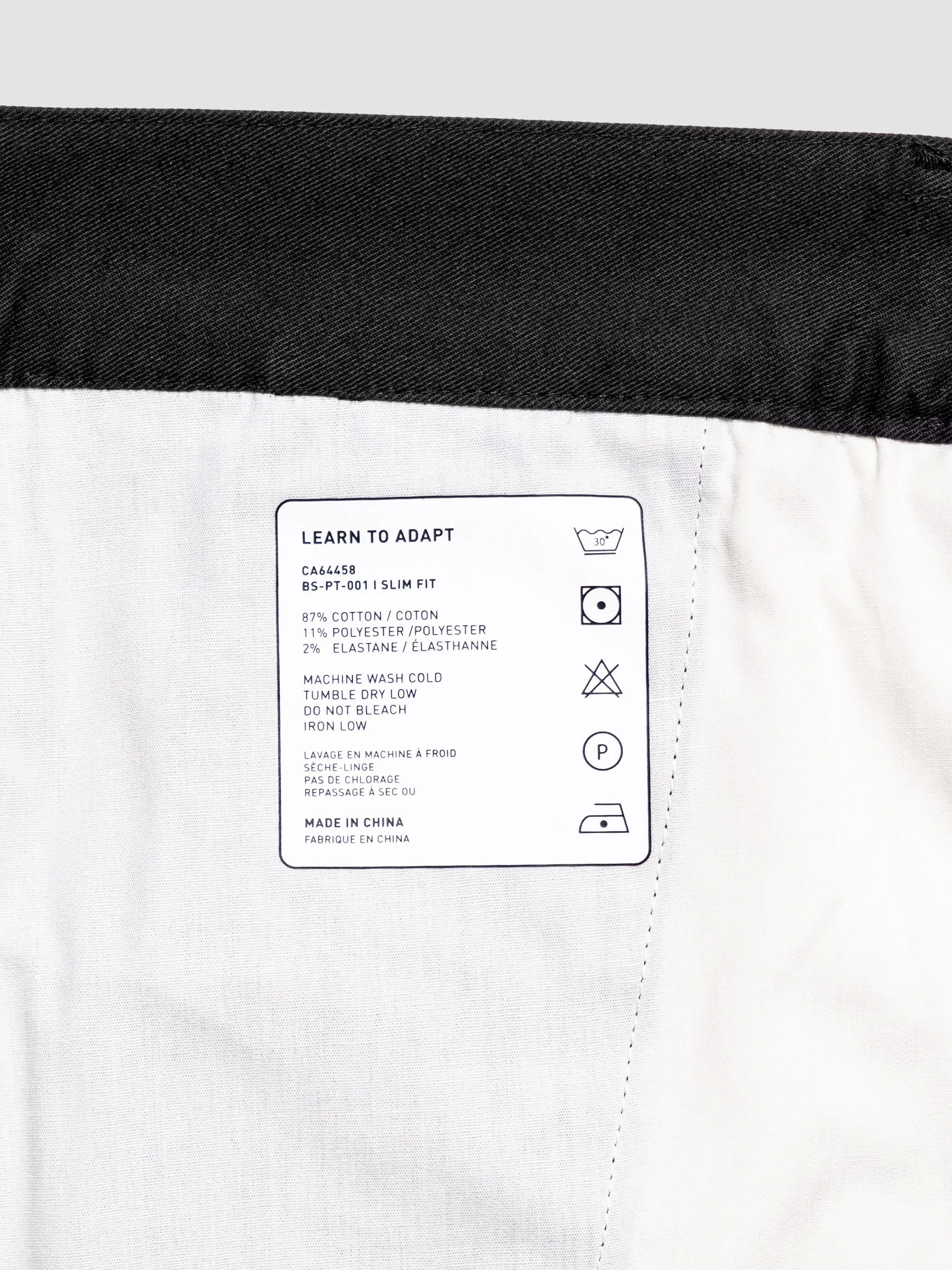 Slim Fit Chino Pant Black