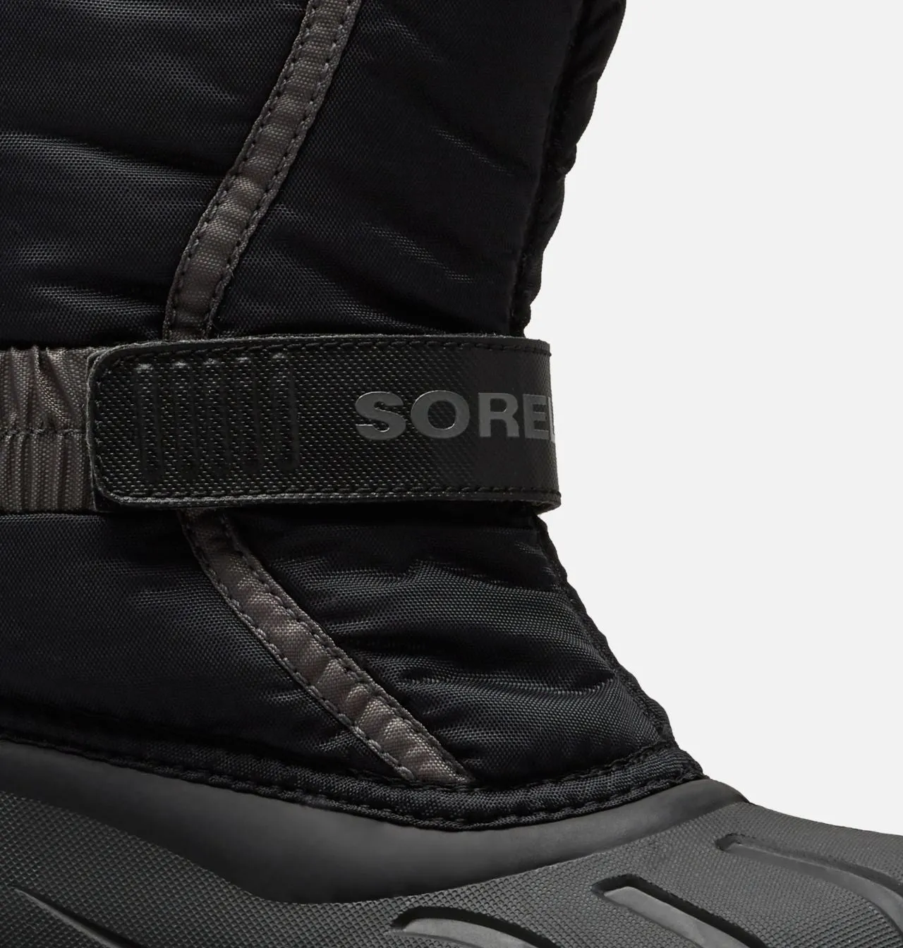 Sorel Childrens Flurry Snow Boot - Black/City Grey